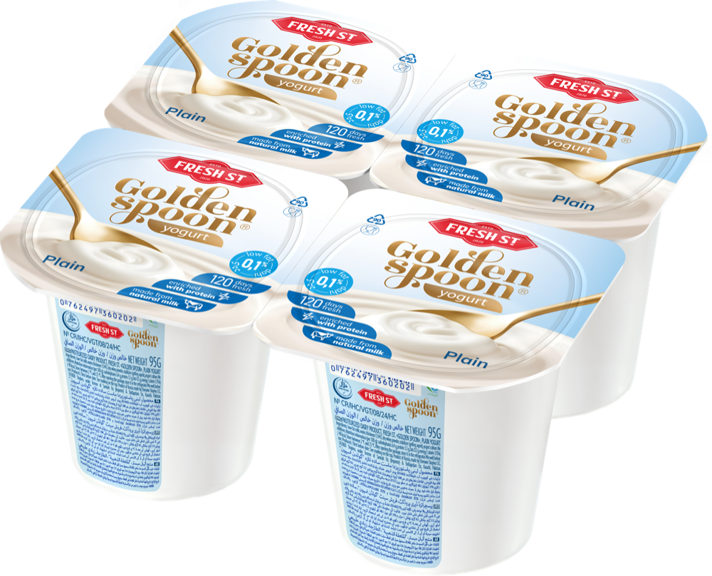 Plain Yogurt, Multipack 4×95g, 380g